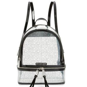 MICHAEL Michael Kors Rhea Zip Clear Logo Backpack